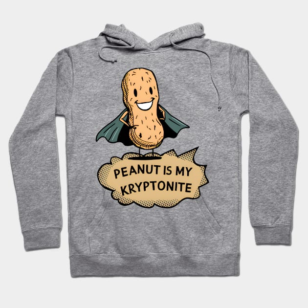 Peanut is my Kryptonite - Kids peanut allergy Hoodie by BobaTeeStore